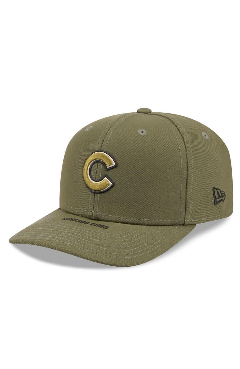 New Era Men's New Era  Olive Chicago Cubs 2026 Armed Forces Day 9SEVENTY Adjustable Hat, Alternate, color, Olive