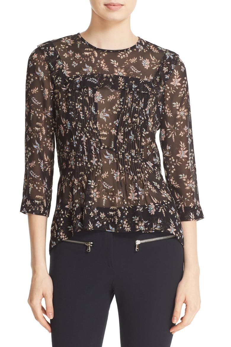 Veronica Beard Thompson Ruffle Blouse (Women) | Nordstrom