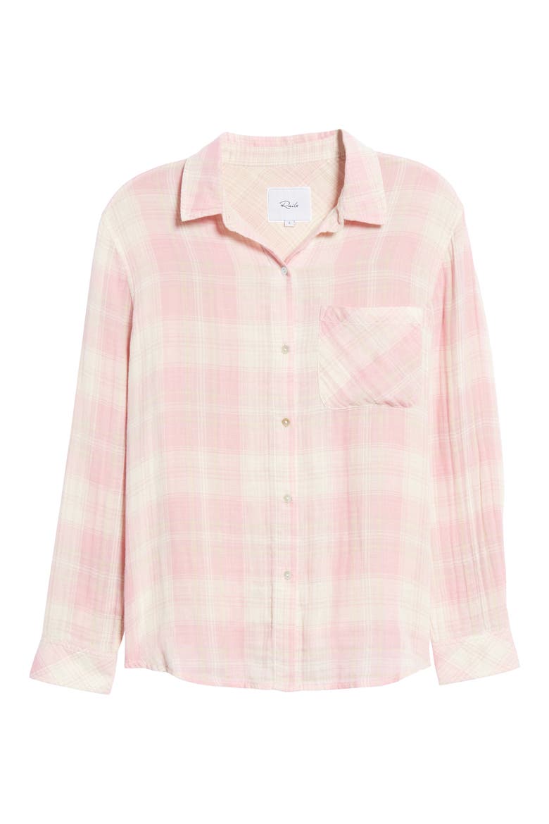 Ellis Organic Cotton Shirt, Alternate, color, ROSE SAND IVORY
