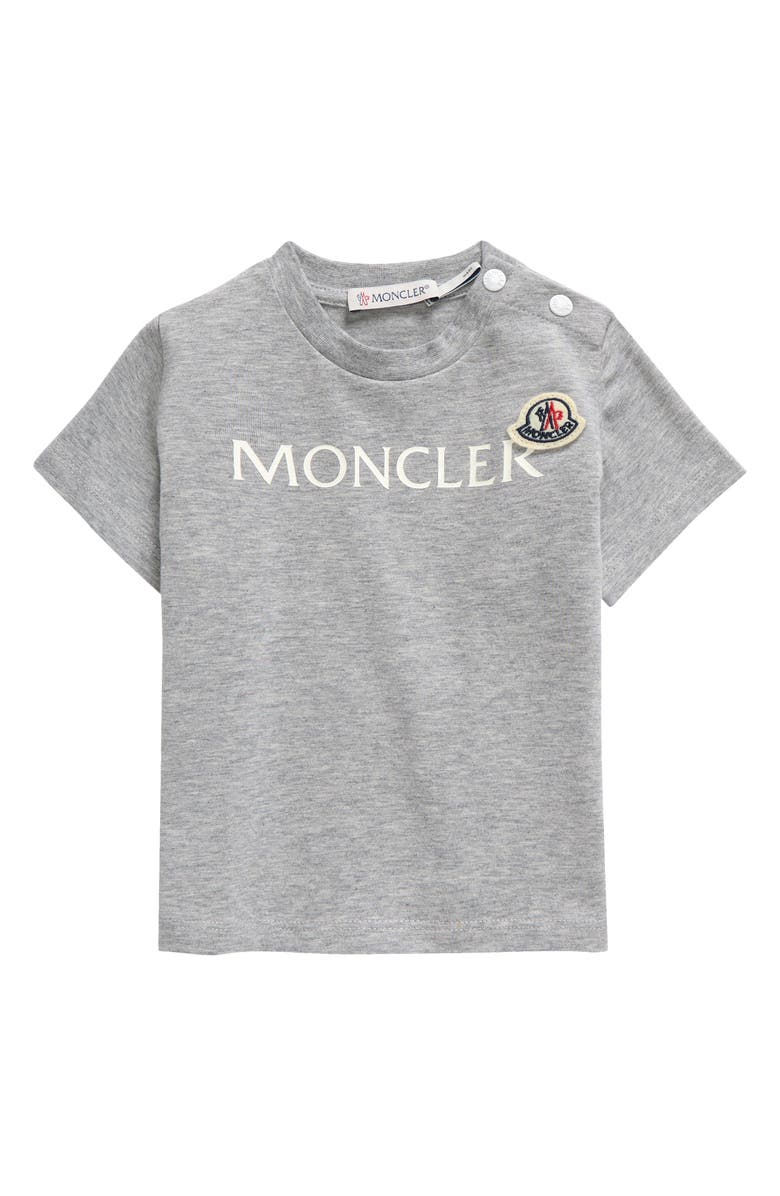 Moncler Kids' Logo Stretch Cotton T-Shirt, Main, color, 