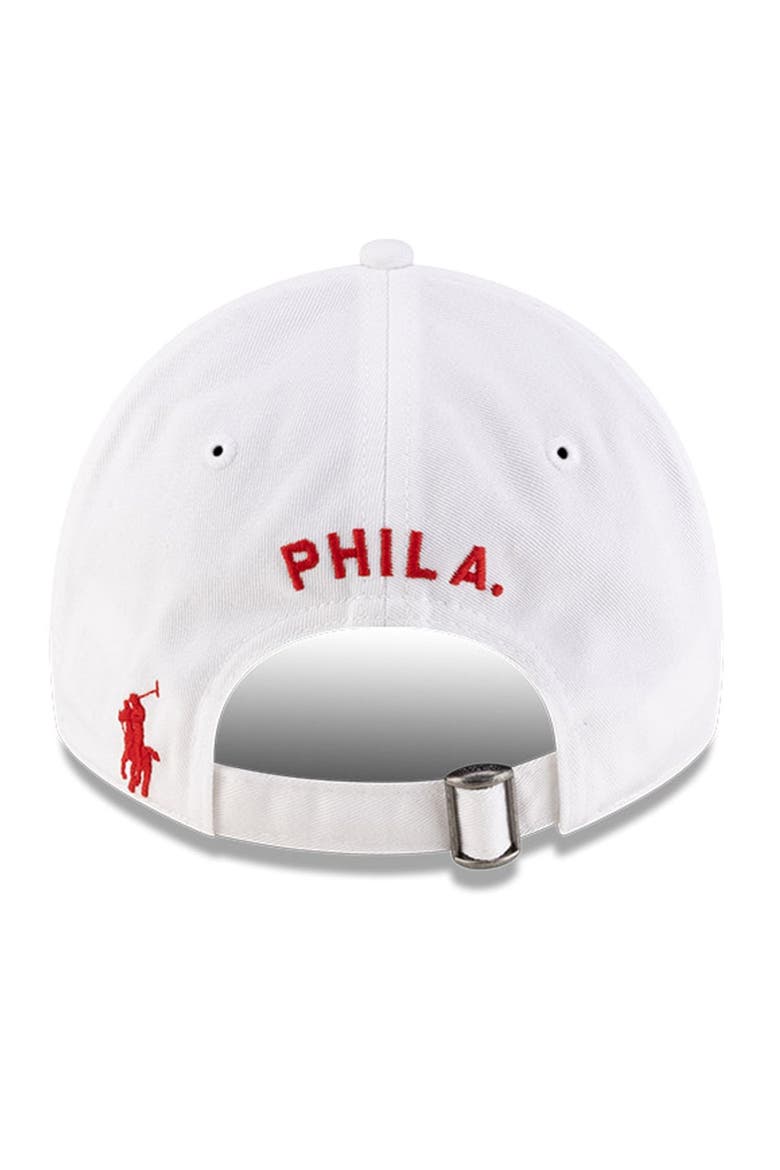 Men's New Era x Ralph Lauren White Philadelphia Phillies 9TWENTY Adjustable Hat, Alternate, color, White