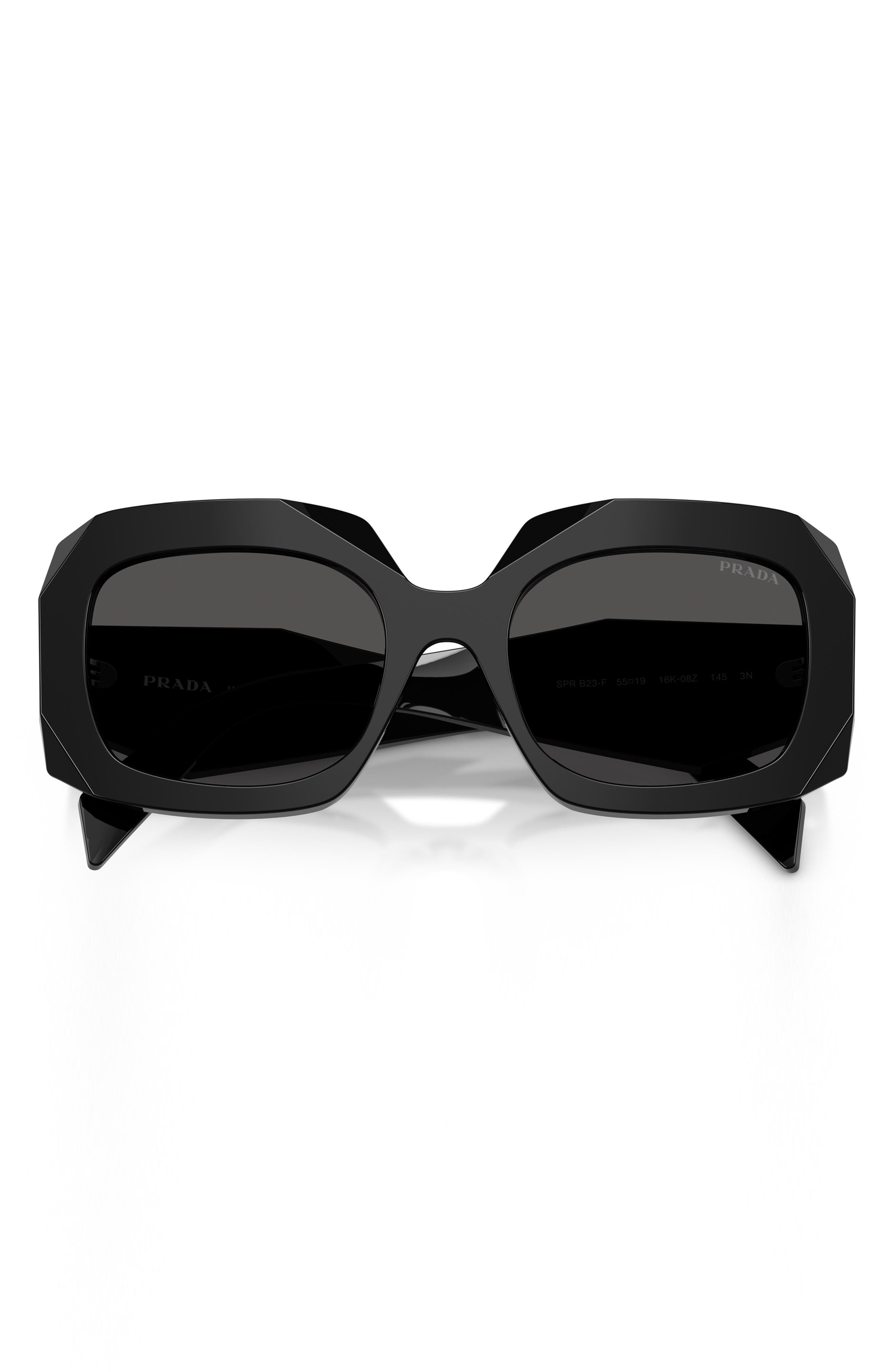 Prada womes 55mm sunglasses black Prada 55mm Square Sunglasses (Women) | Nordstrom main image 4