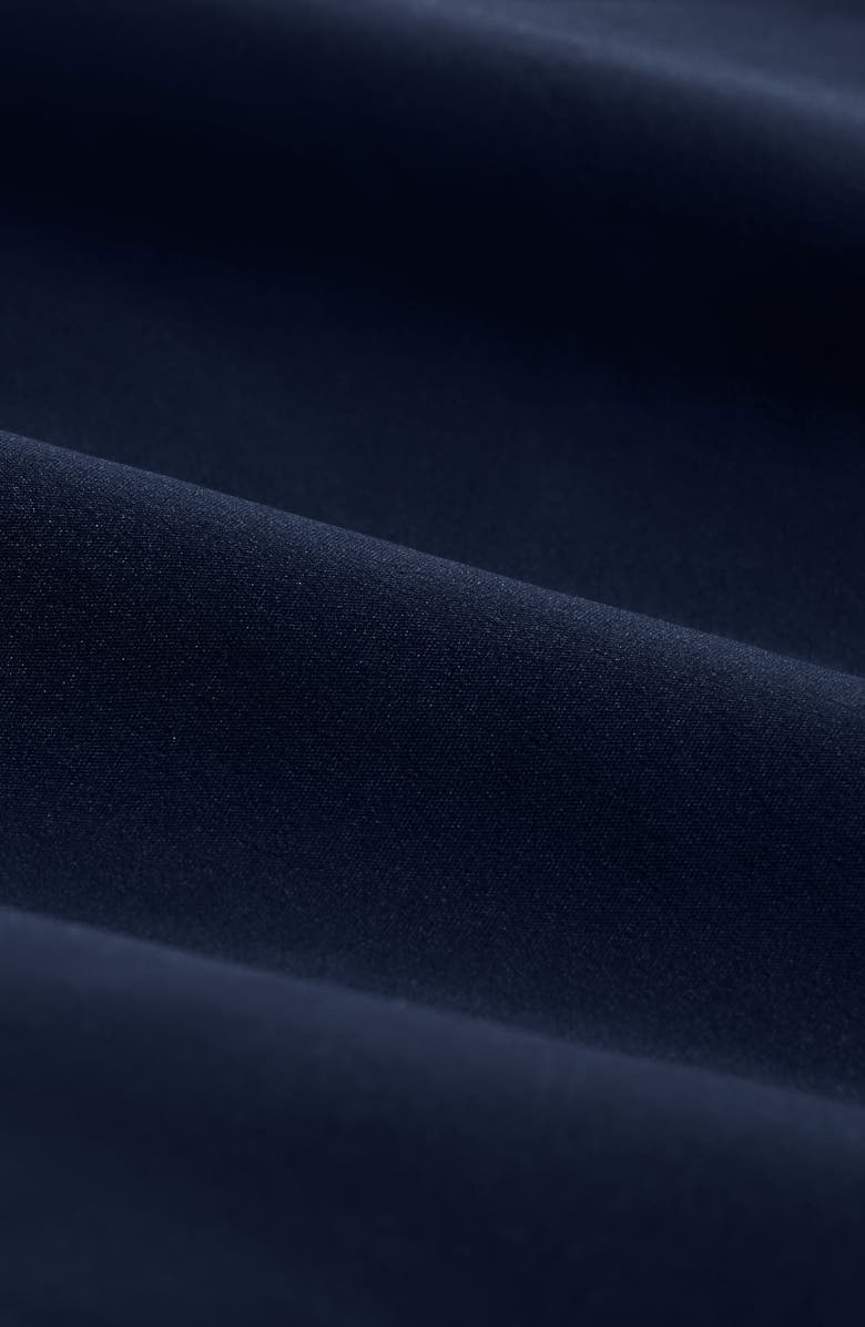 Bugatchi Cruz Print Swim Trunks, Alternate, color, Navy