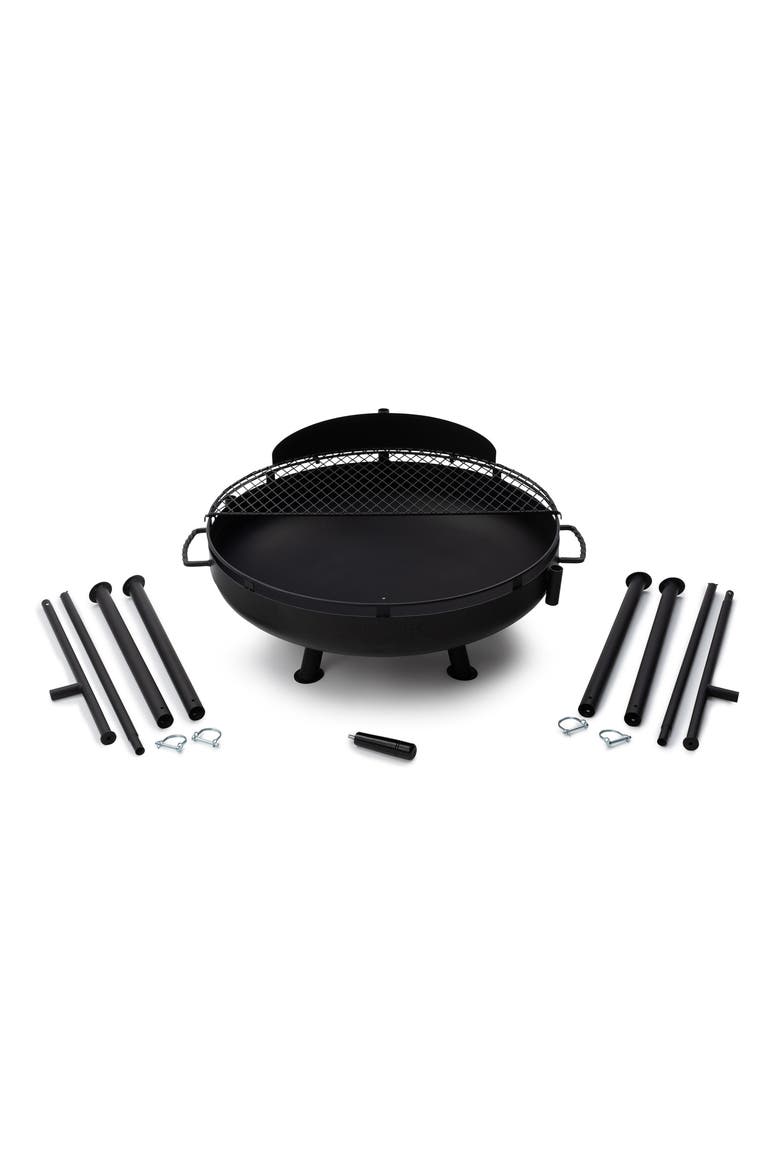 30-Inch Cowboy Fire Pit, Alternate, color, MATTE BLACK