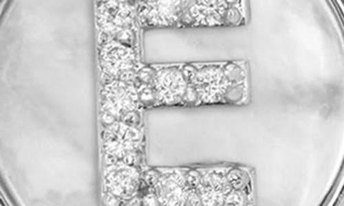 Melinda Maria Baby Love Letters Initial Pendant Necklace In Silver E