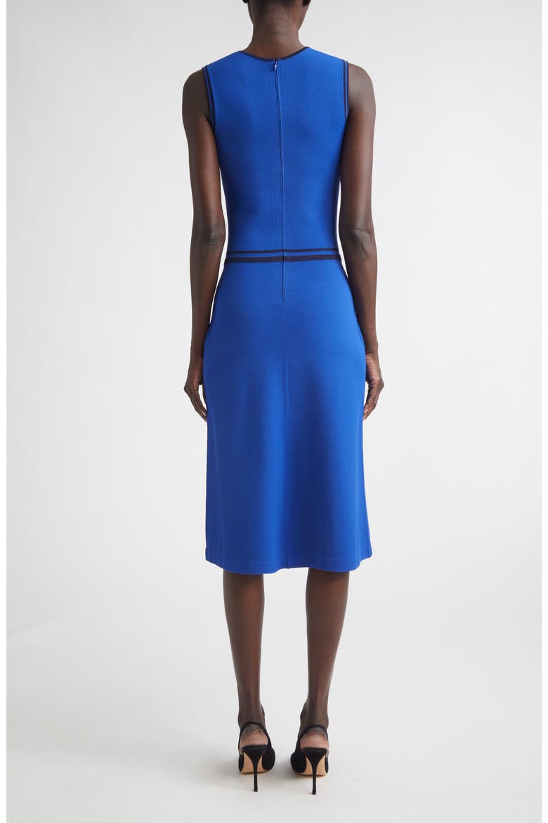 Vanna Roma Crepe Knit Sleeveless Midi Dress, Alternate, color, COBALT/ MIDNIGHT