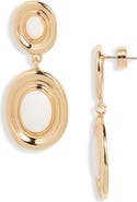 Nordstrom Oval Frame Shell Drop Earrings