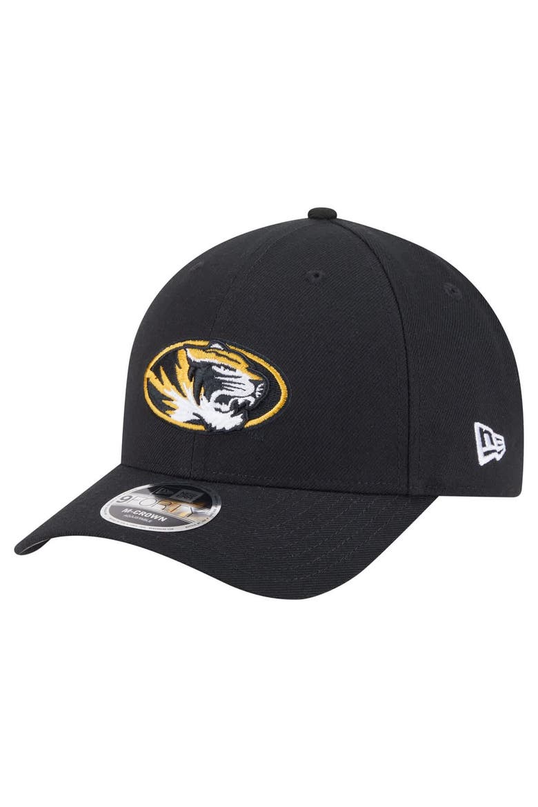 Men's New Era Black Missouri Tigers Team Collective 9FORTY M-Crown Adjustable Hat, Main, color, Black