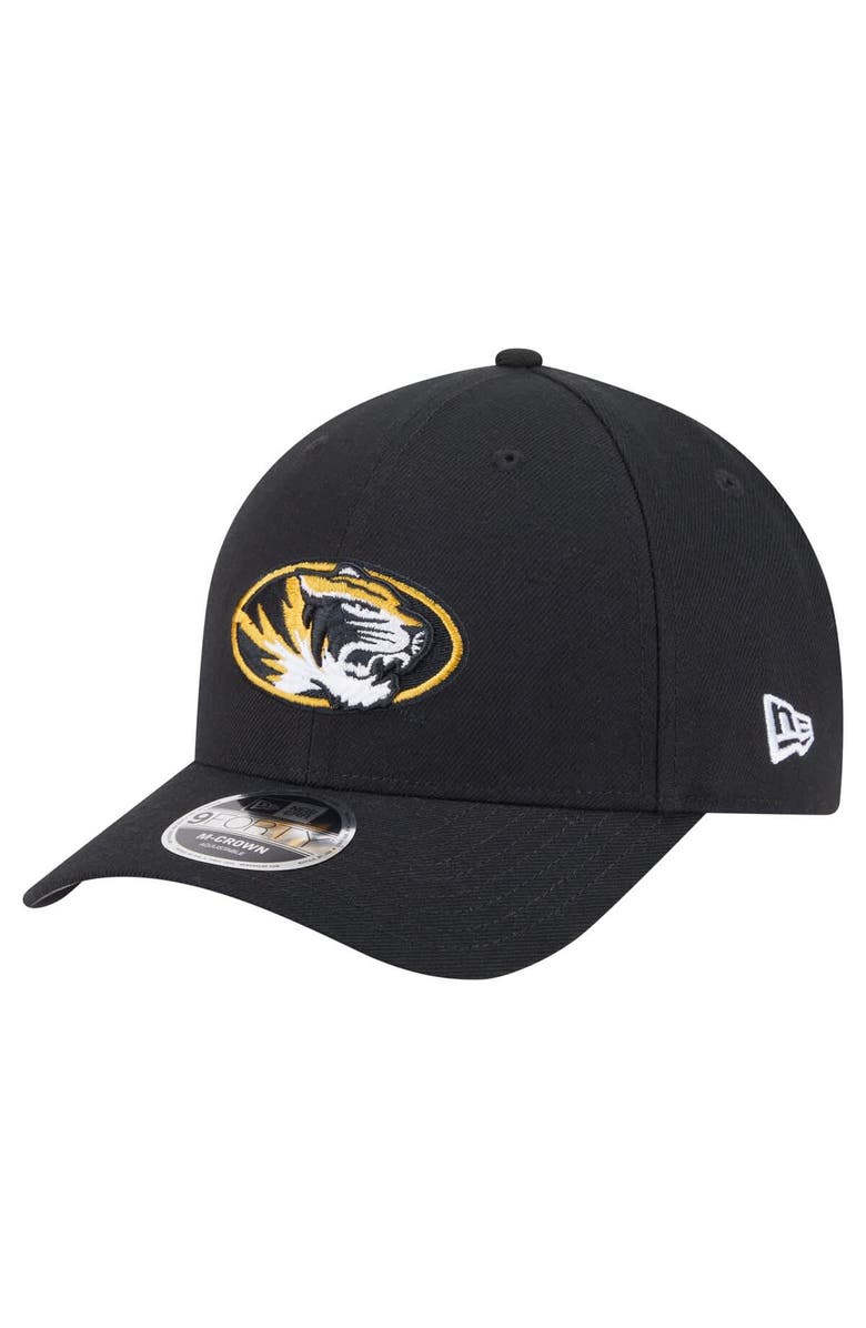 New Era Men's New Era Black Missouri Tigers Team Collective 9FORTY M-Crown Adjustable Hat, Main, color, Black