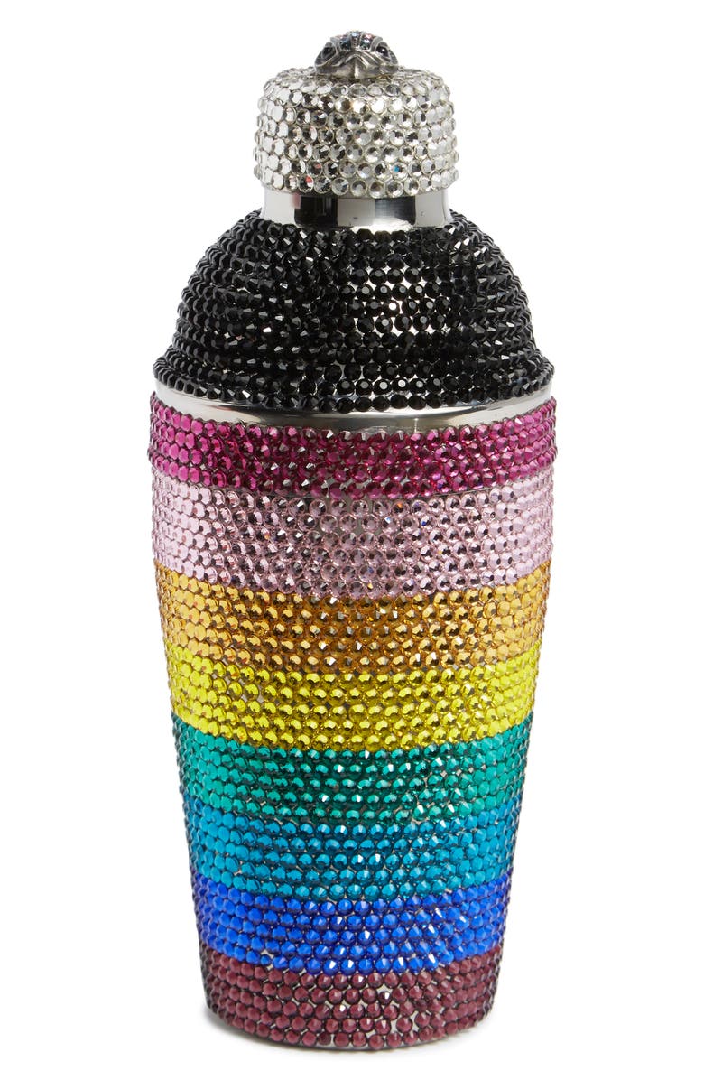 Kurt Geiger London Rainbow Crystal Cocktail Shaker, Main, color, 