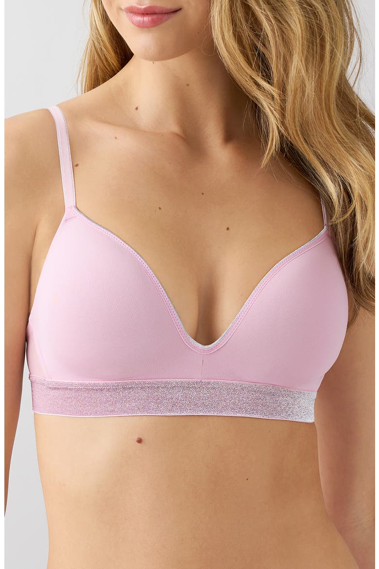 Room Service Wire Free Bra, Main, color, PINK NECTAR