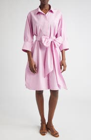 Max Mara Tabata Belted Cotton Shirtdress