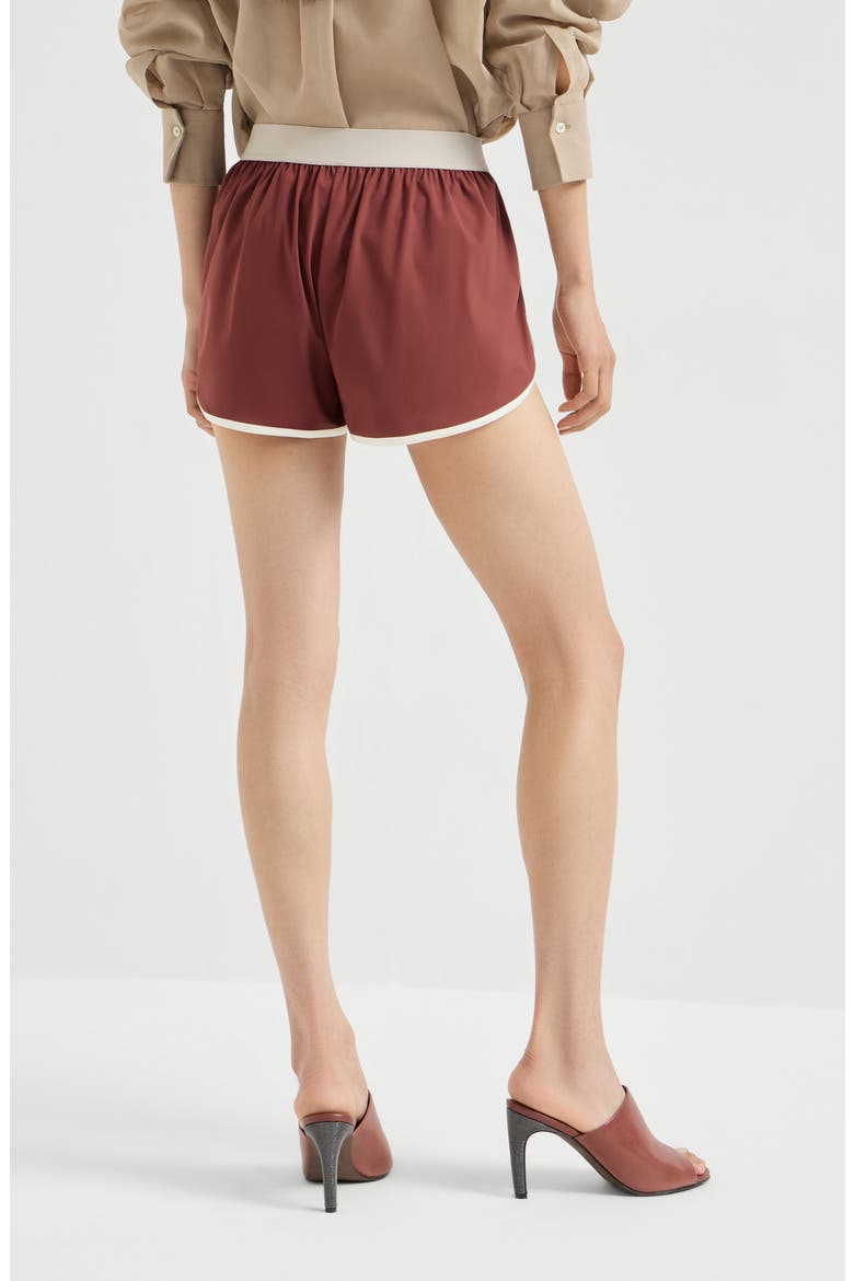 Shorts with logo, Alternate, color, Bordeaux