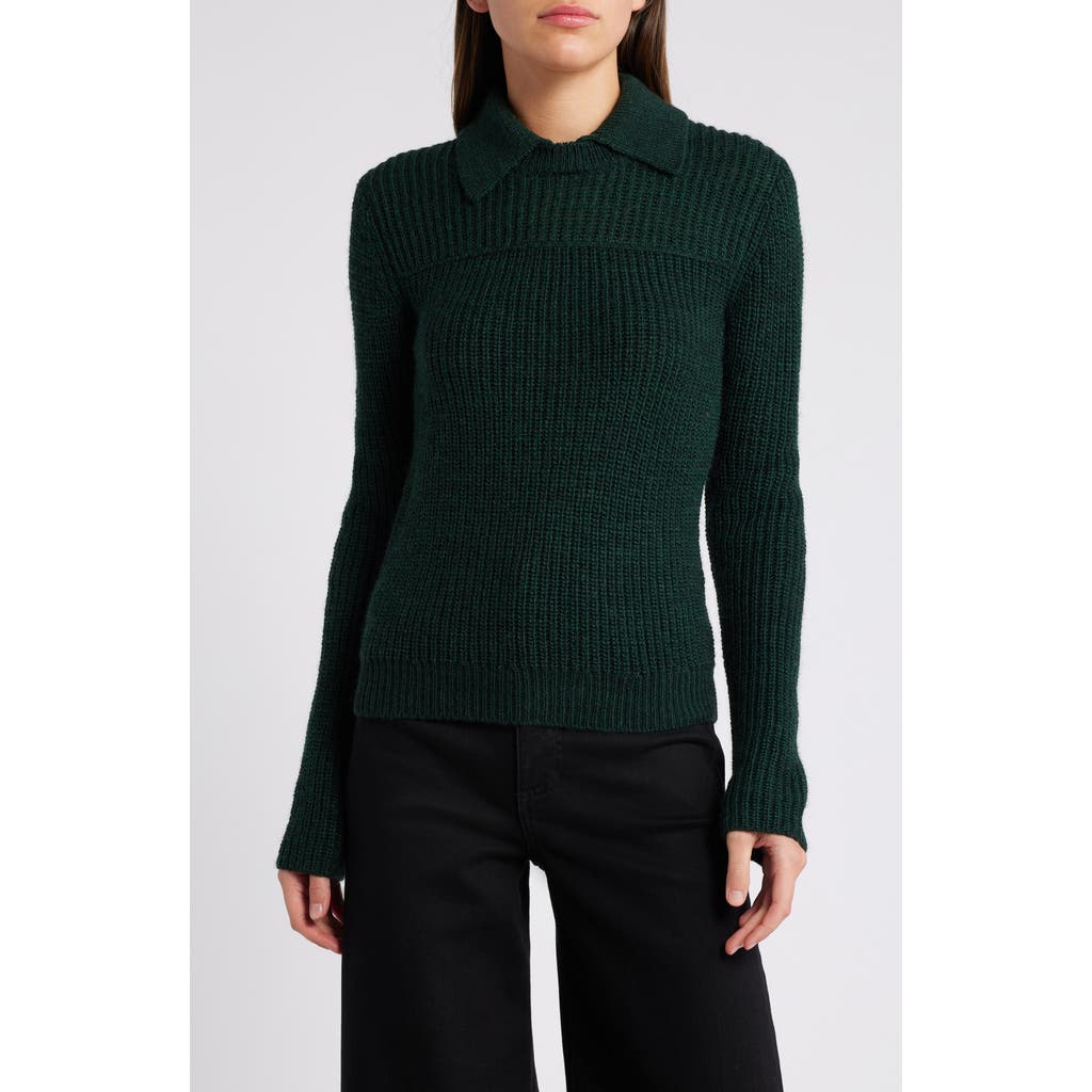 Rag & Bone Madix Wool & Alpaca Blend Sweater Polo In Multi