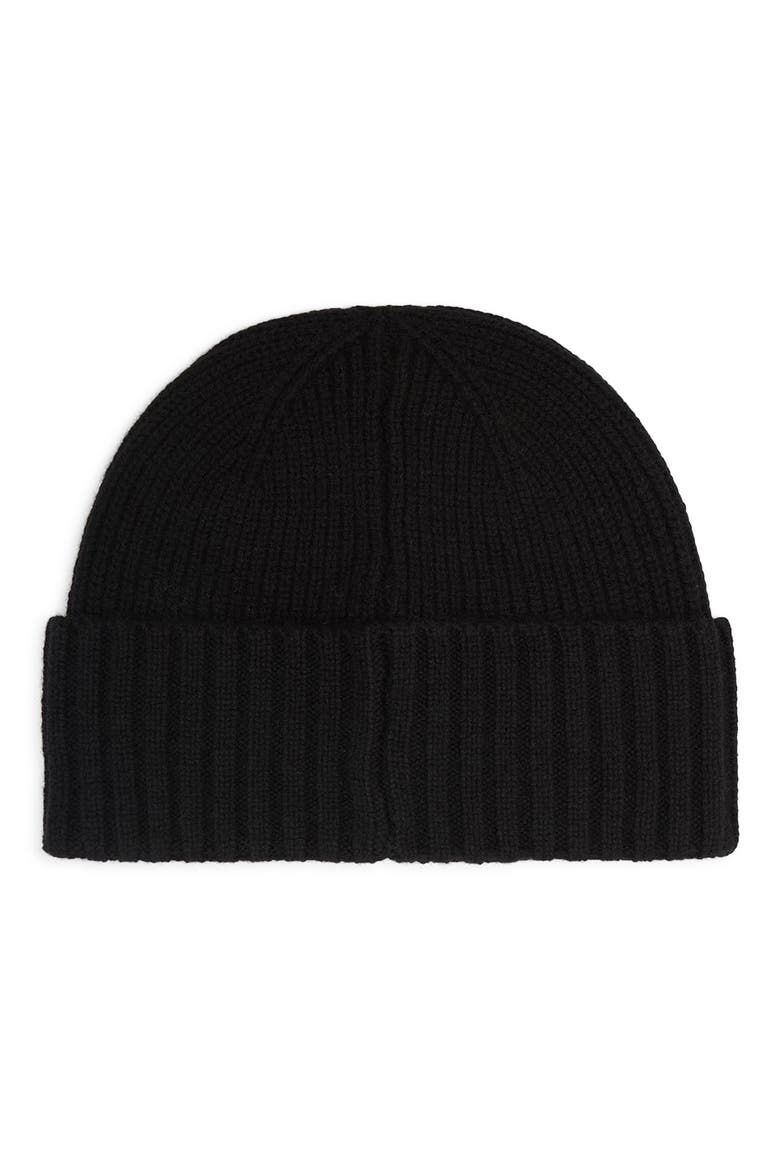 Annette Wool & Cashmere Beanie, Alternate, color, BLACK