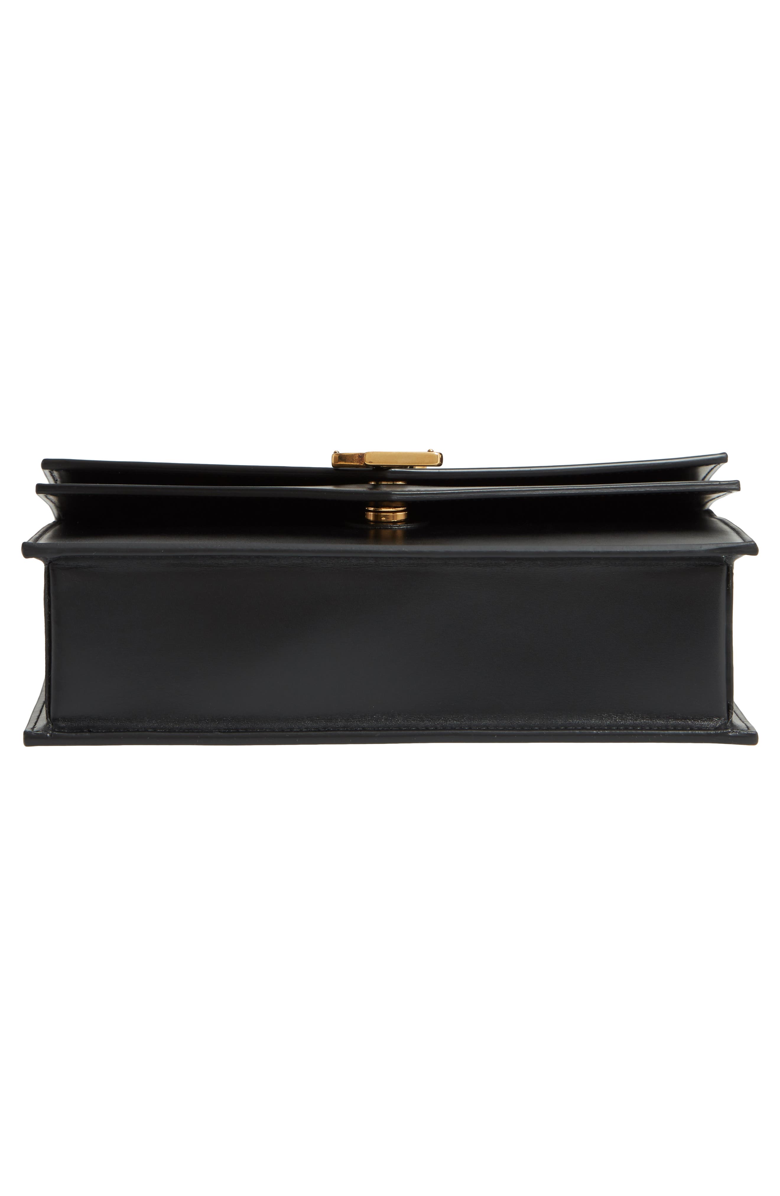 Sulpice Leather Shoulder Bag, Alternate, color, NOIR