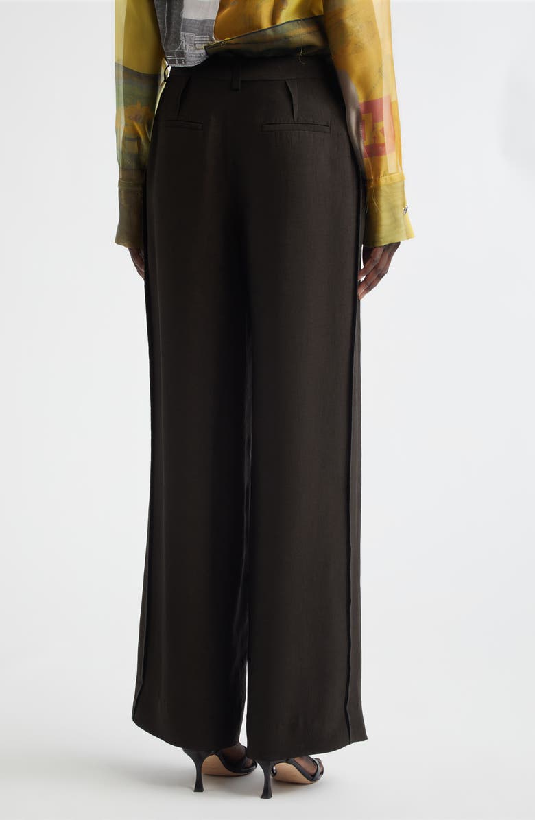 Jason Wu Collection Washed Twill Straight Leg Trousers, Alternate, color, Nori