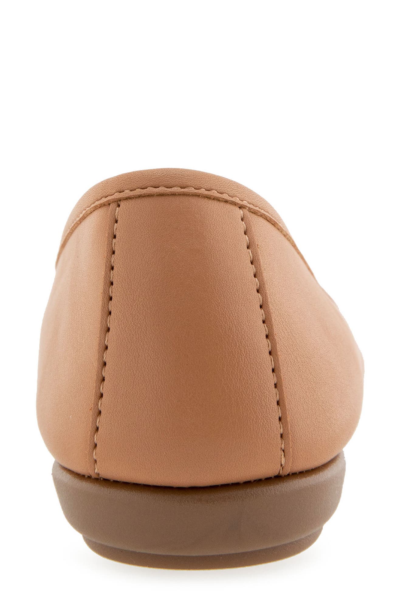 Aerosoles Big Bet Buckle Round Toe Flat, Alternate, color, Natural Faux Leather