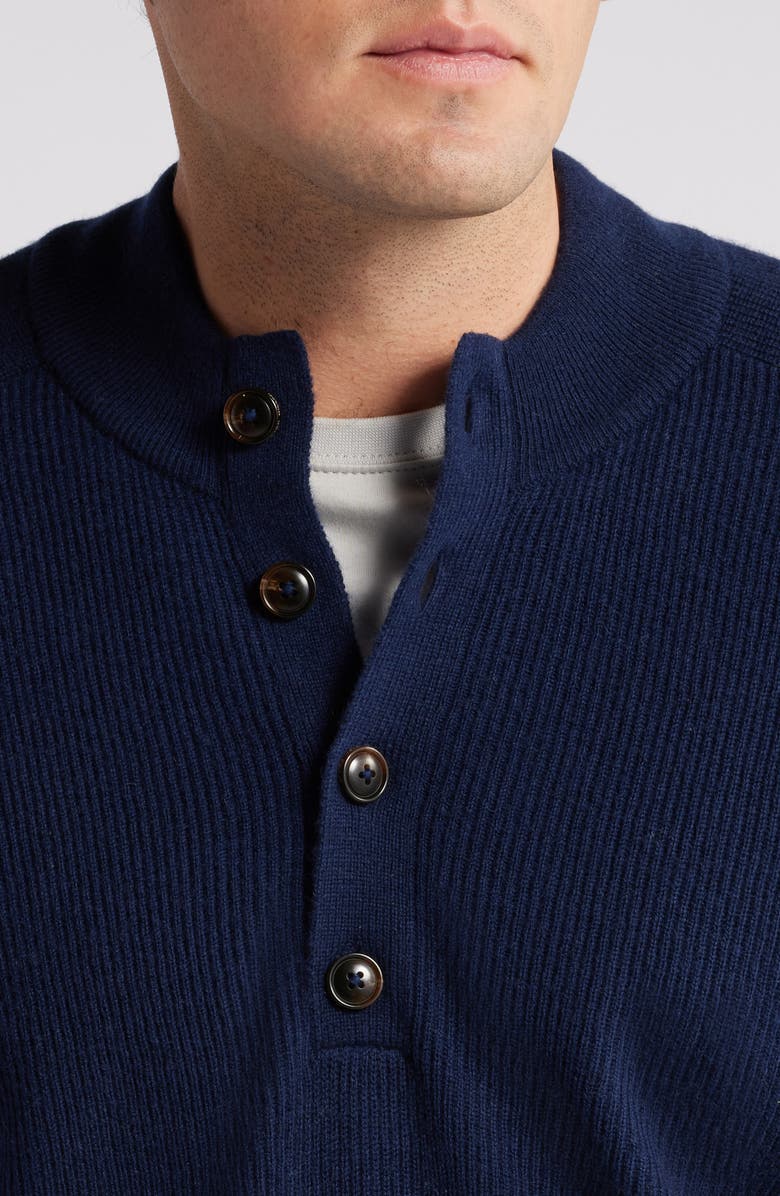 Peter Millar Ruxton Merino Wool & Cashmere Mock Neck Sweater, Alternate, color,
