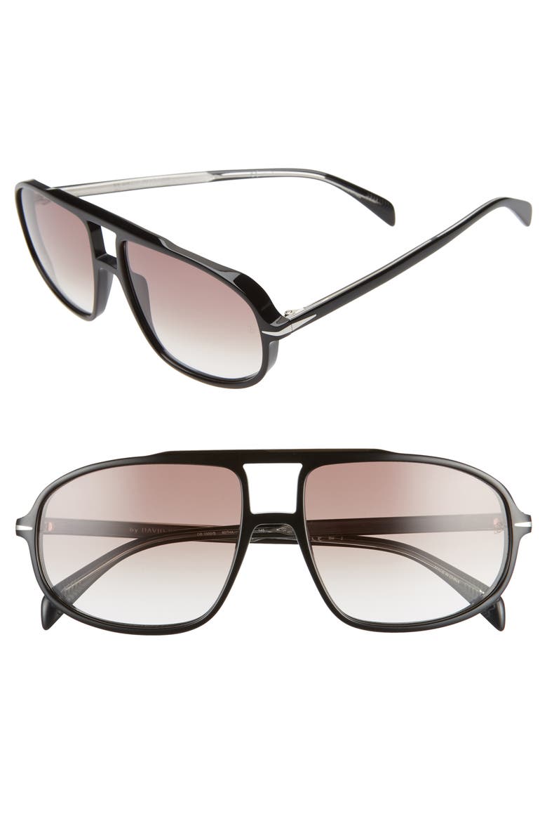 David Beckham Eyewear Eyewear by David Beckham DB 1000/S 59mm Photochromic Pilot Sunglasses, Main, color,