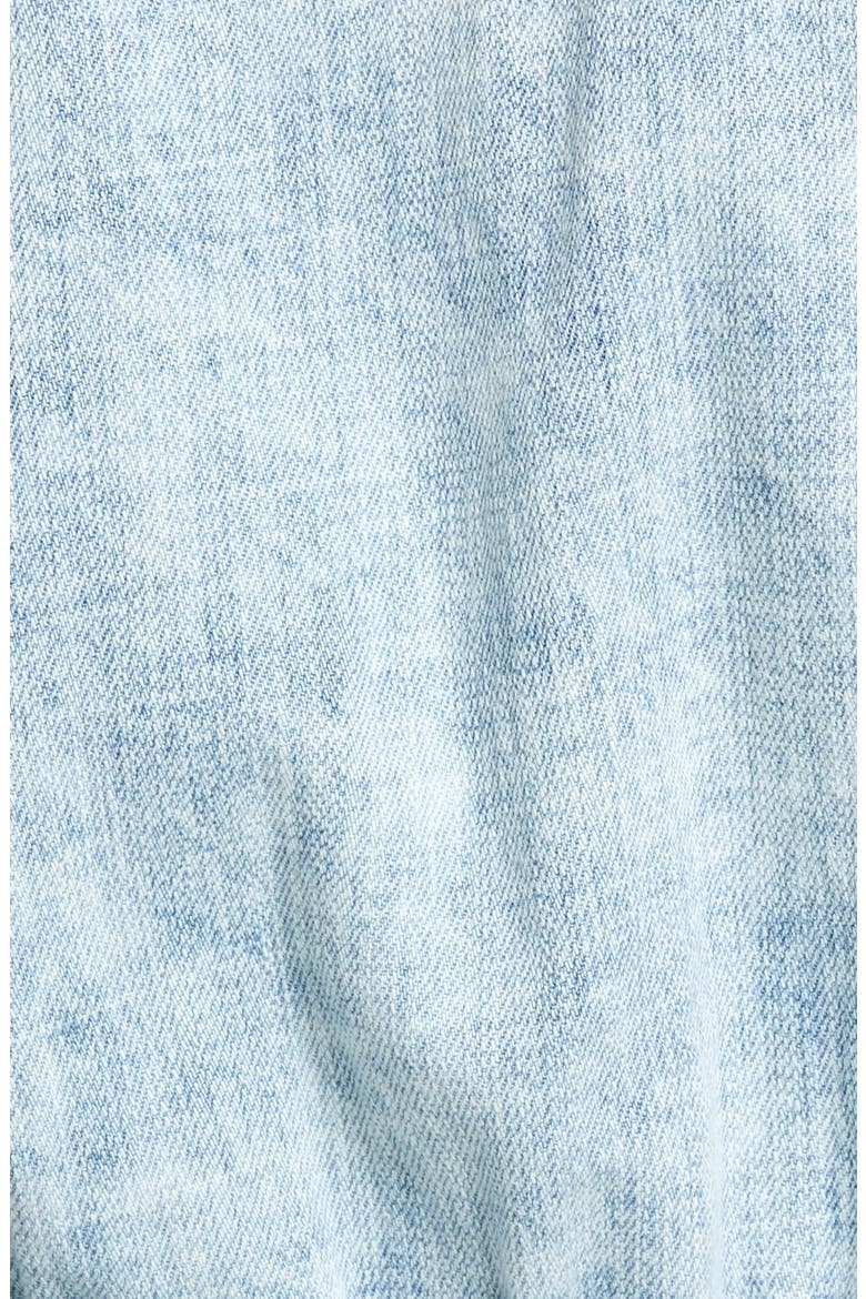 Acid Wash Short Sleeve Denim Romper, Alternate, color, HEAD BACKSTAGE