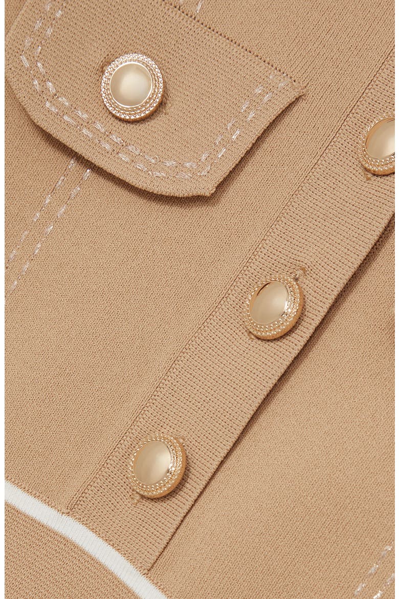 Kids' Sapna Pleated Sweater Shirtdress, Alternate, color, CAMEL