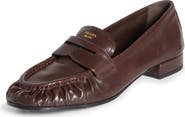 Prada Ruched Leather Loafer
