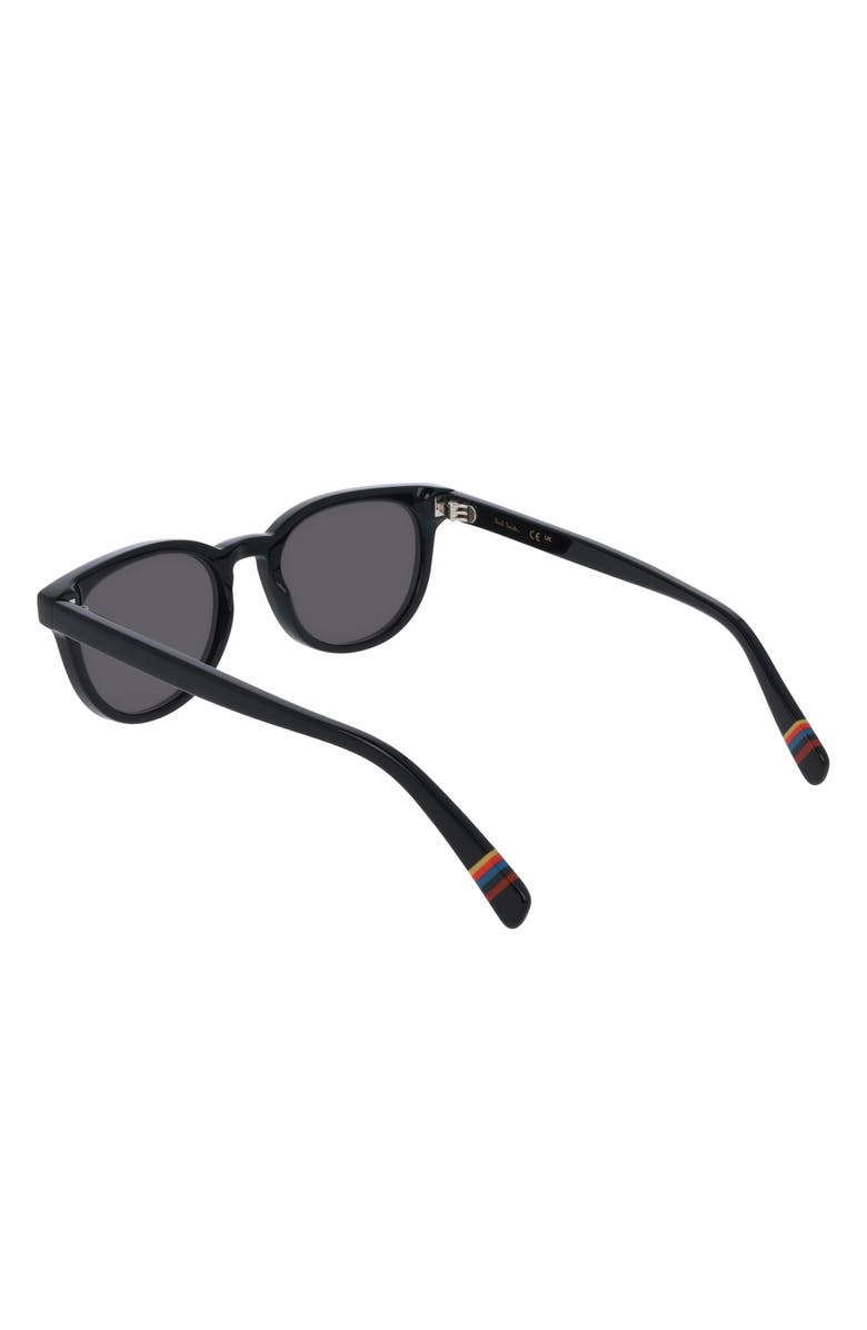 Paul Smith 52mm Oval Sunglasses, Alternate, color, Black
