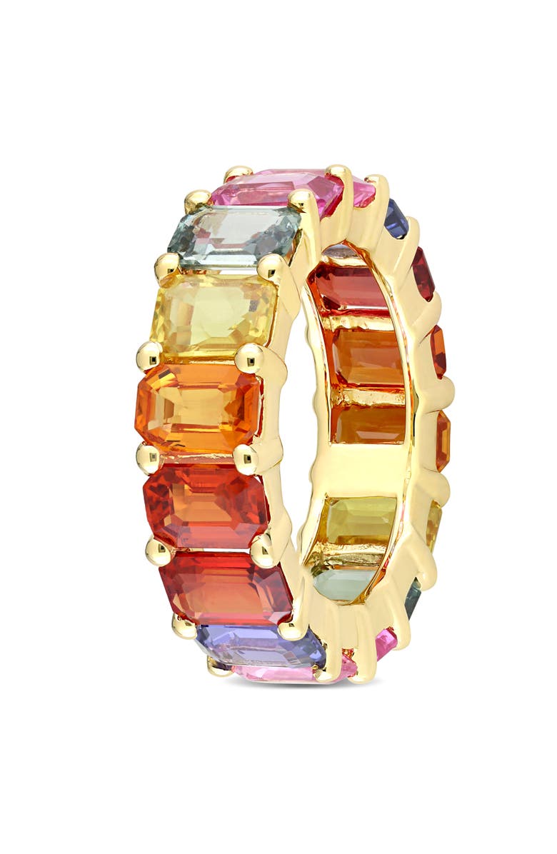 Julianna B. Multi-Color Sapphire Eternity Ring 14k, Alternate, color, 14K Yellow Gold