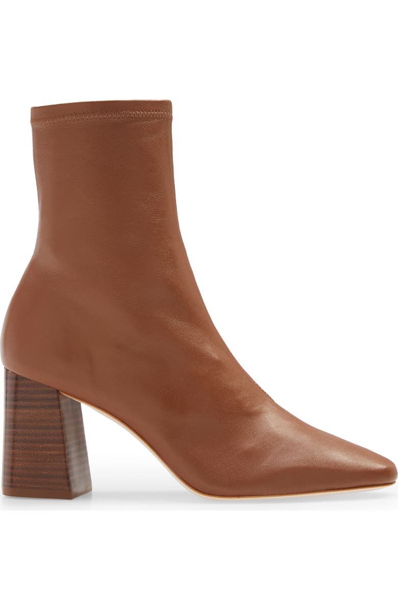 Loeffler Randall Elise Stretch Leather Bootie, Alternate, color, Acorn