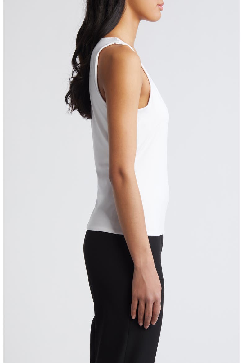 Sweetheart Sleeveless Knit Top, Alternate, color, BRIGHT WHITE