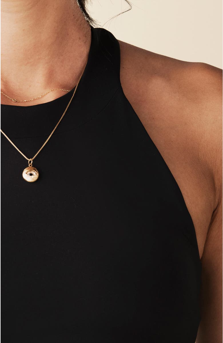 Losano High Neck Tank, Alternate, color, Black