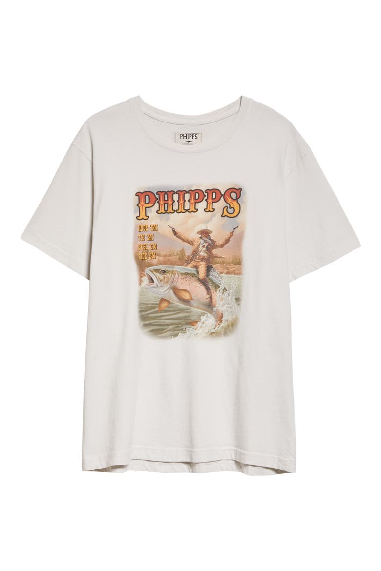 Fish Rider Graphic T-Shirt, Alternate, color, WHITE