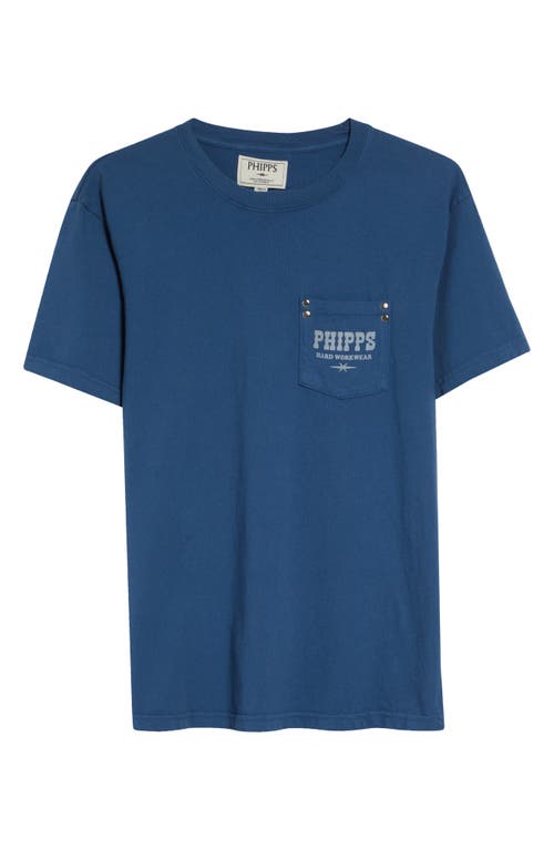 Phipps Hard Workwear Pocket Graphic T-shirt In Blue