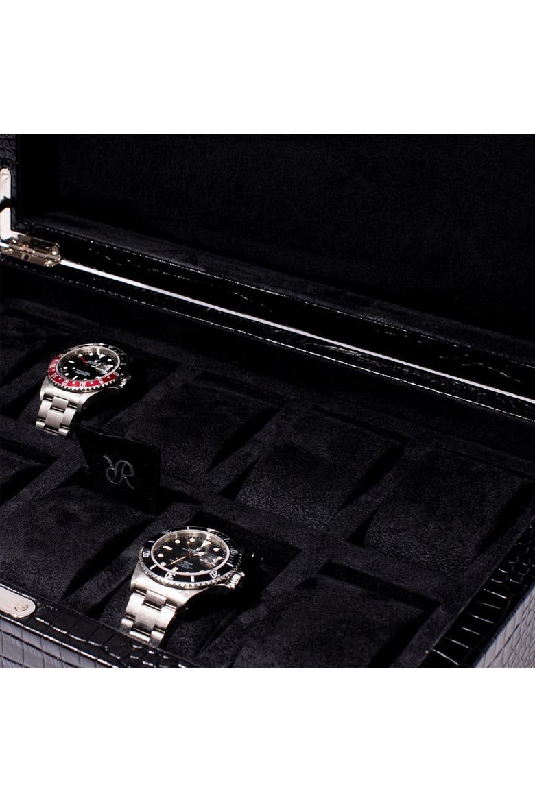 BROMPTON TEN WATCH BOX, Alternate, color, Black