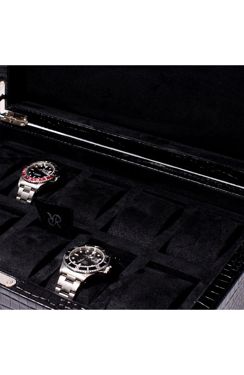 Rapport London BROMPTON TEN WATCH BOX, Alternate, color, Black