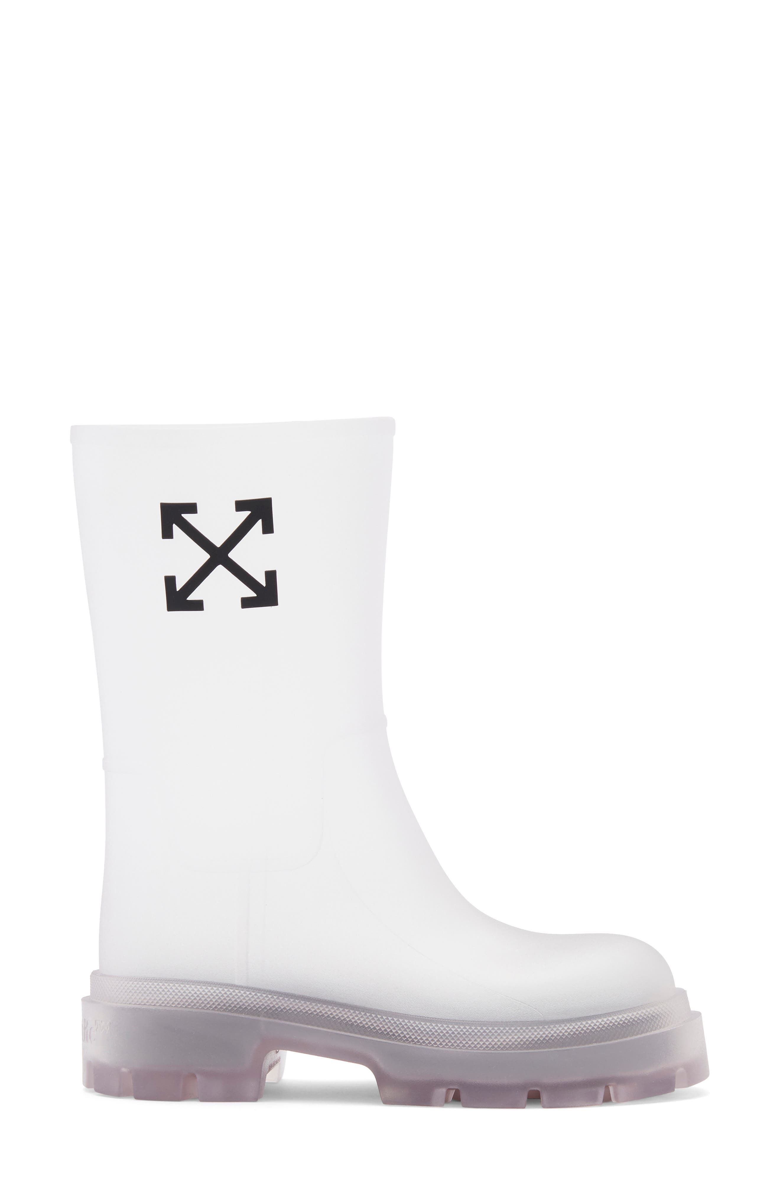 Off-White Reboot Arrow Rain Boot, Alternate, color, 