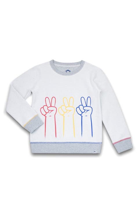 Kids' Revel Peace Sign Graphic Sweatshirt