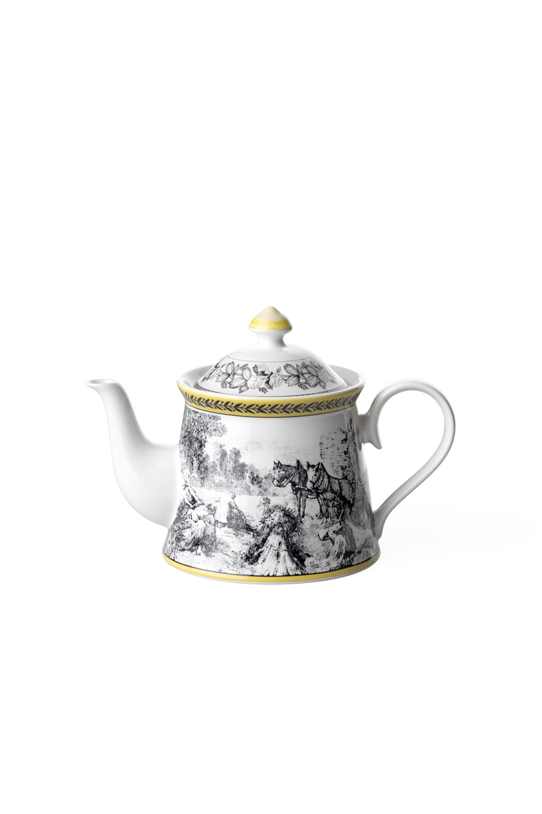 Audun Ferme Teapot, Main, color, White