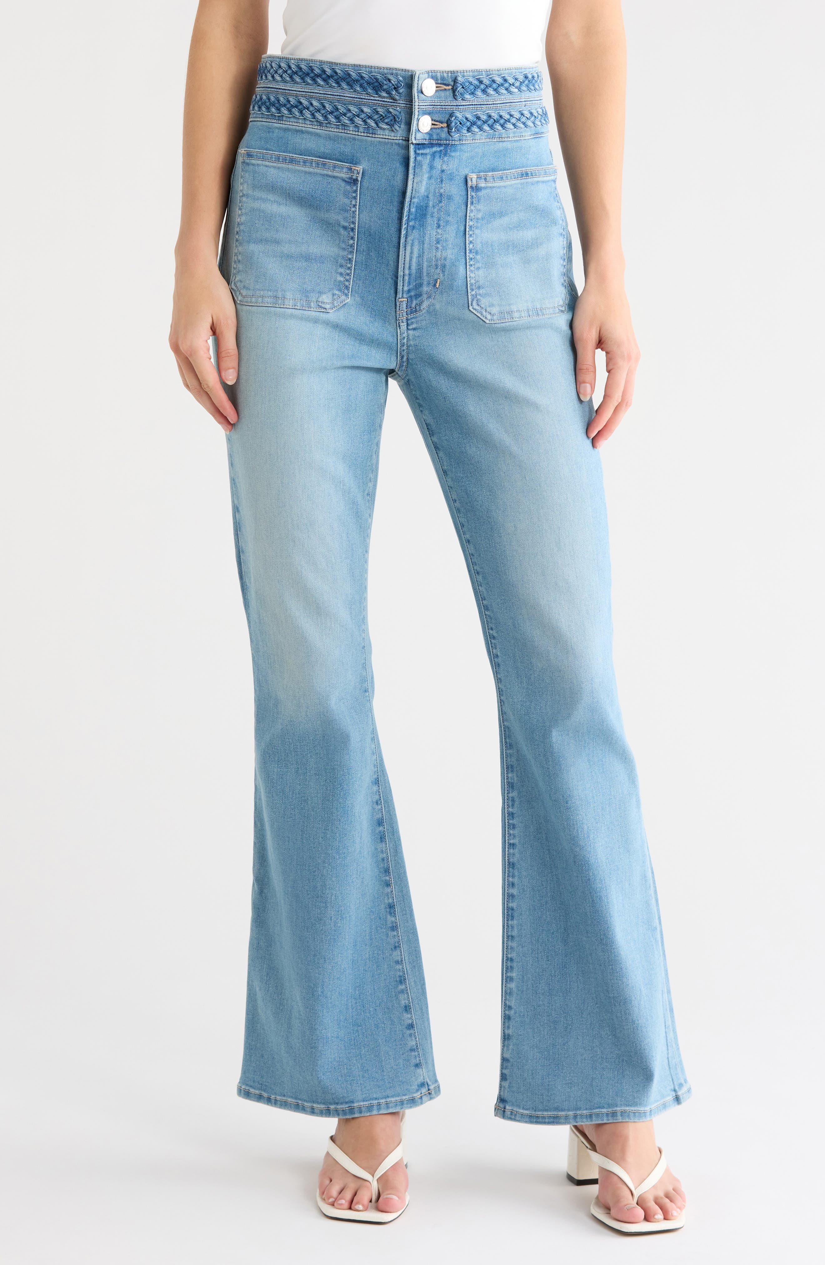 Veronica Beard Beverly High Waist Wide Leg Jeans