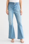 Veronica Beard Beverly High Waist Wide Leg Jeans