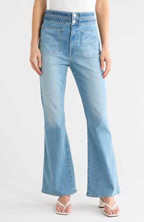 Veronica Beard Beverly High Waist Wide Leg Jeans