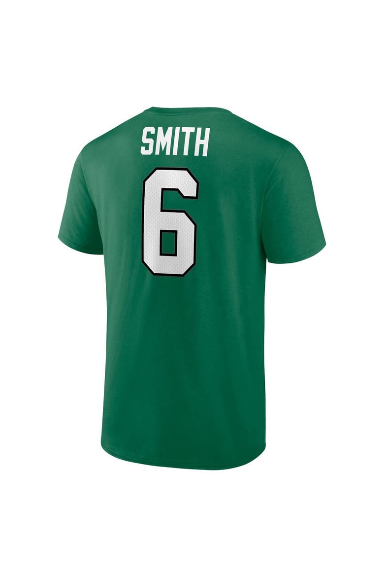 Men's Fanatics Branded DeVonta Smith Kelly Green Philadelphia Eagles Alternate Icon Player Name & Number T-Shirt, Alternate, color, Kelly Green
