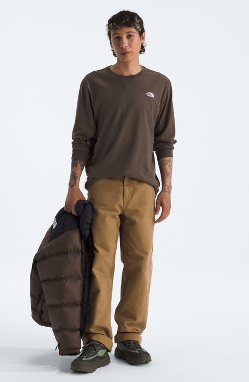 The North Face Evolutions Long Sleeve T-shirt In Brown