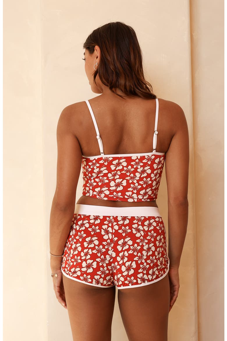 Hanalei Tankini Top, Alternate, color, Lilo/White