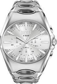 DIESEL® D-Curve Chronograph Stainless Steel Watch