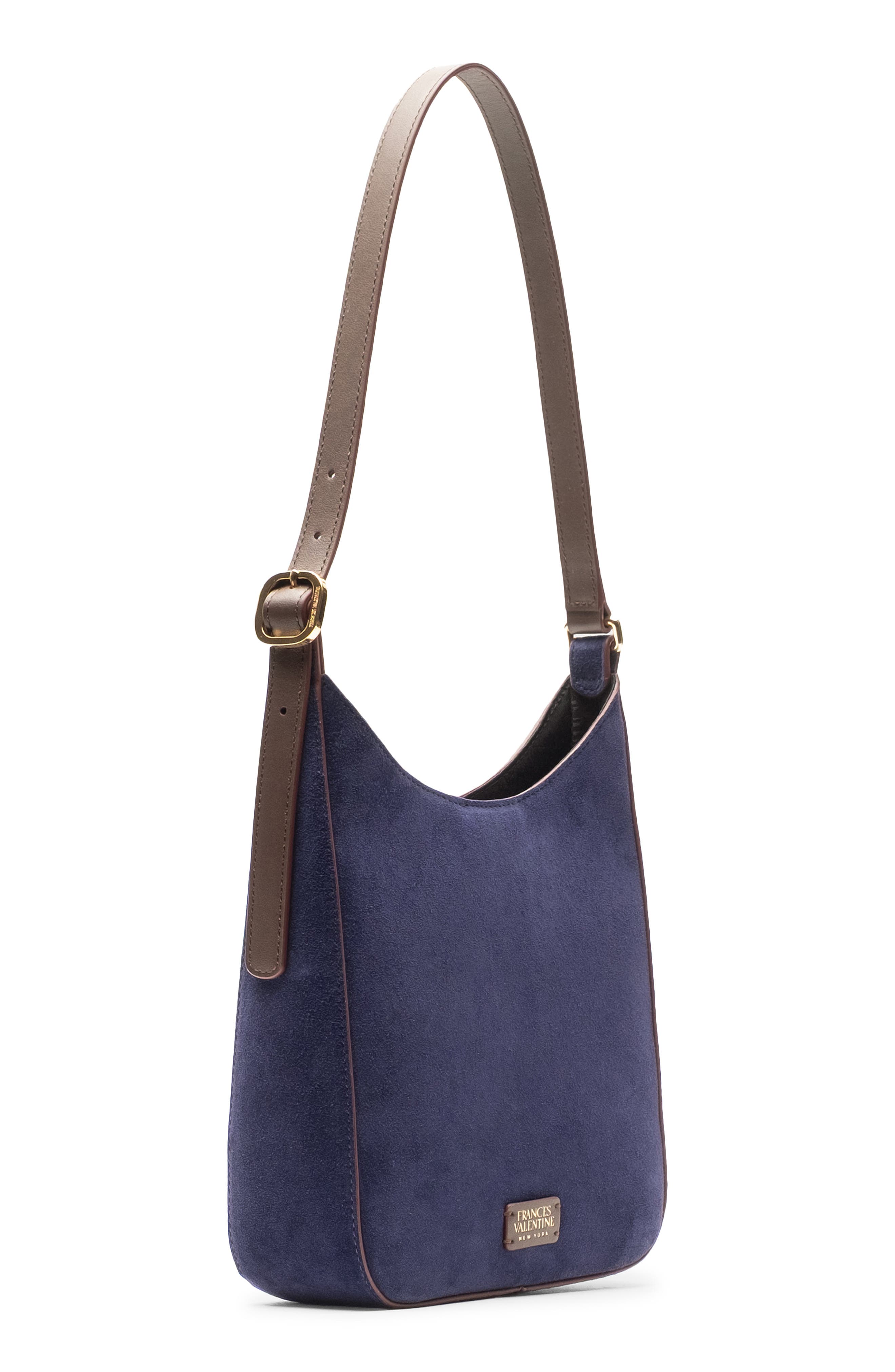 Sadie Suede Shoulder Bag, Alternate, color, NAVY