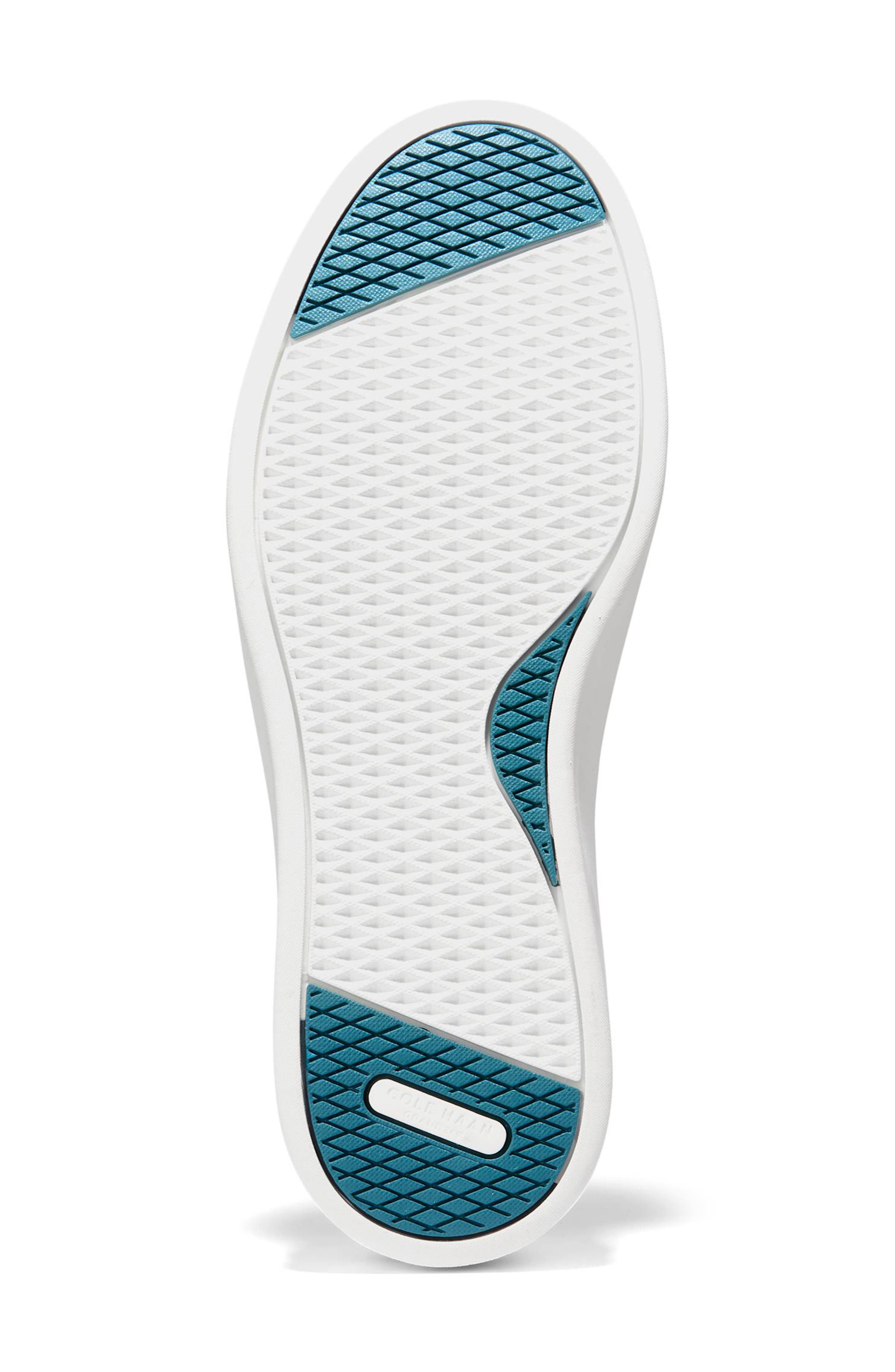 Cole Haan Grand Crosscourt Daily Court Sneaker, Alternate, color, Optic White / Indian Teal