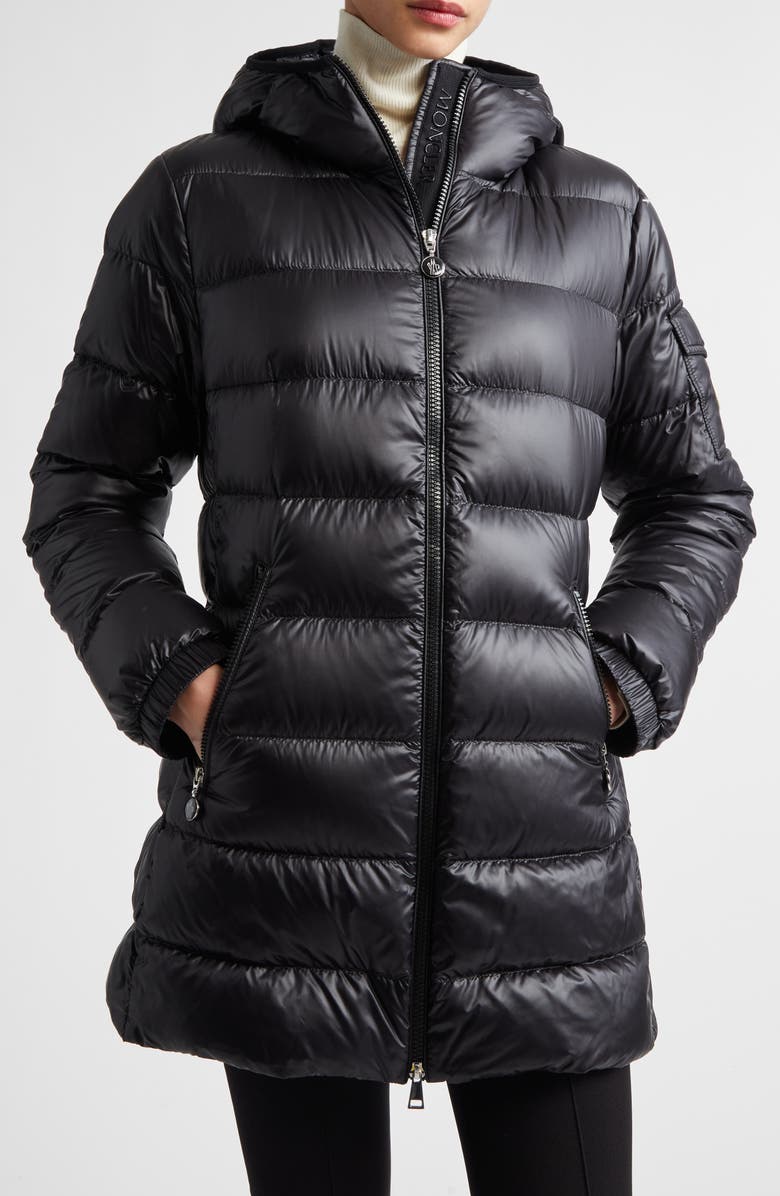 Moncler Glements Down Puffer Jacket, Main, color, Black