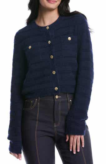 Laundry by Shelli Segal Bouclé Cardigan